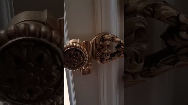 Варшава антикварные дверные  ручки дворец Лазенки.Warsaw antique door handles Lazienki Palace