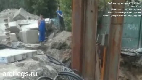 Вибропогружение шпунта Ларсена. Лидерное бурение под шпунт