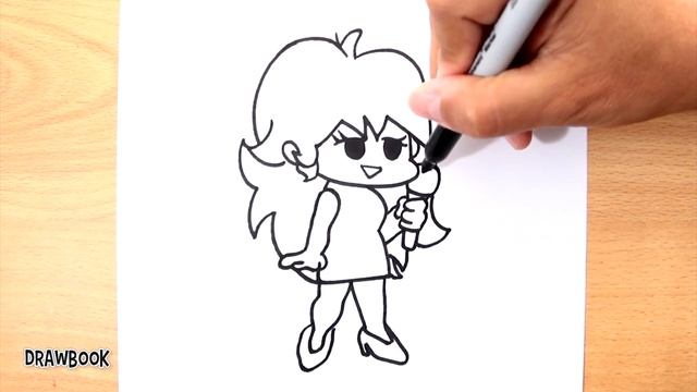 Drawing GIRLFRIEND Friday Night Funkin' (step by step) смотреть онлайн