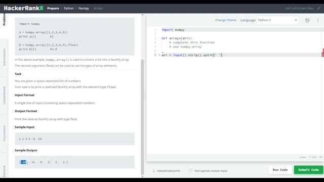 NumPy array python  with Examples & Execution