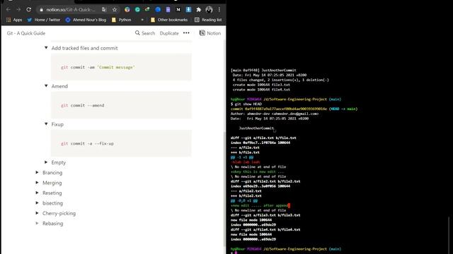 SWE working session 003 - Git: A Quick Guide | - Fri, 14 May, 2021[عربي] смотреть онлайн