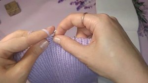 #Шапка спицами с макушкой #лопатка. Подробный мк. #Трикотажный шов.