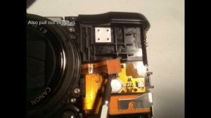 Canon G12 repair of zoom and buttons stuck