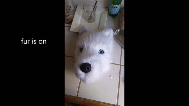how to make a realistic husky wolf dog mask fursuit diy смотреть онлайн