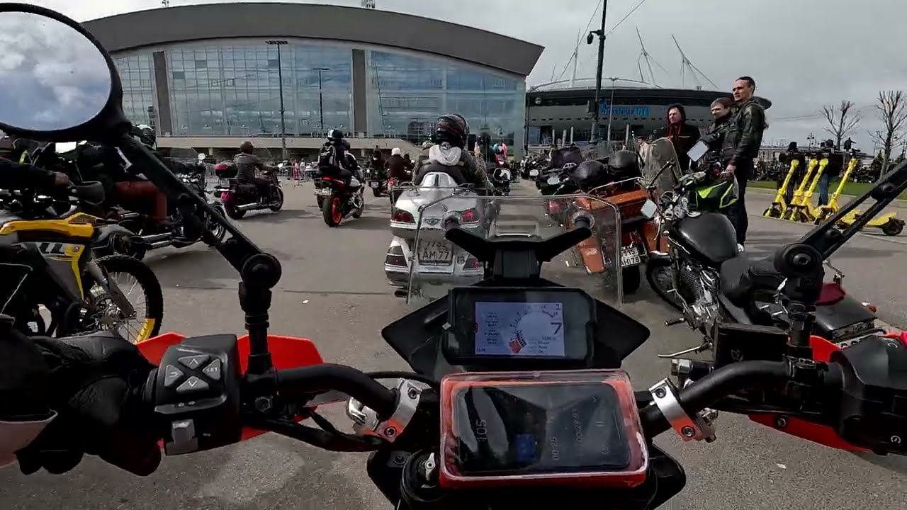 #27-1 Открытие мотосезона в Санкт-Петербурге проезд Мотоколонны | KTM 390 Adventure SW