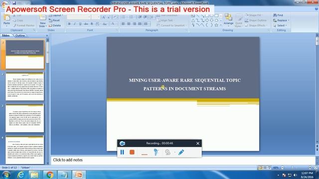 IEEE 2016 2017 JAVA MINING USER AWARE RARE SEQUENTIAL TOPICPATTERNS IN DOCUMENT STREAMS