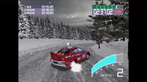 Colin McRae Rally 2.0 (PS1) - снежная трасса ❄ (Sweden Snow Race Gameplay)