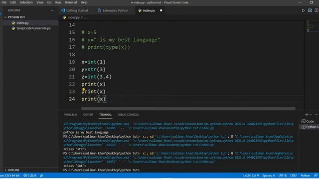 python basic intro Class (1) in pashto || syntax, variable ,comments ,datatypes||python tutorials |