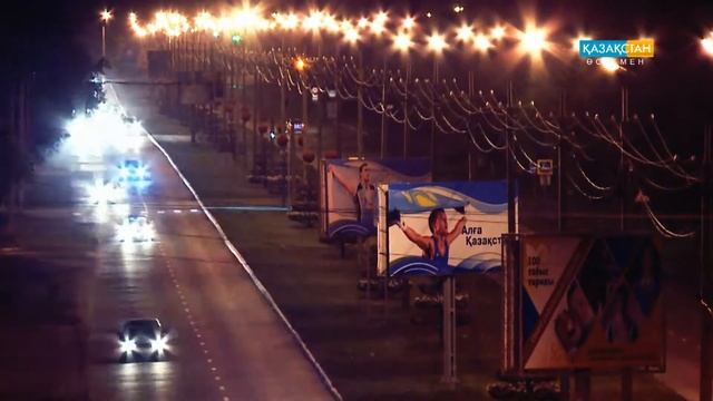 Восточный Казахстан. Усть-Каменогорск. Ночной город. смотреть онлайн