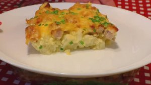 СМАЧНАЯ ЗАПЕКАНКА ИЗ ЦВЕТНОЙ КАПУСТЫ С МЯСОМ И СЫРОМ. Вкусна как в горячем, так и в холодном виде.