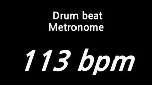 113 bpm metronome drum