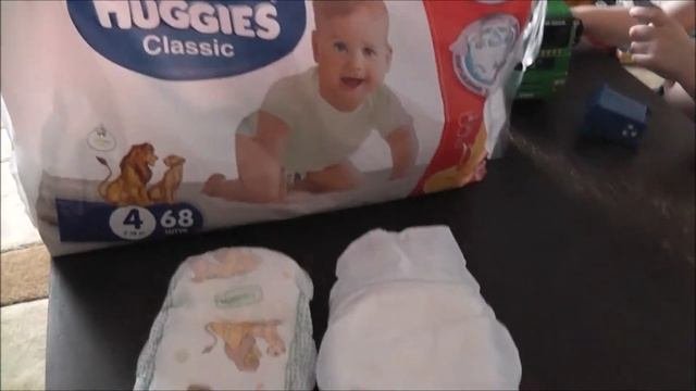 VLOG Обзор подгузников Huggies Classic (Хаггис Классик)  в сравнении с подгузниками Каспер