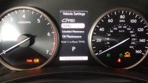 2020 Lexus NX300 (TPMS) reset