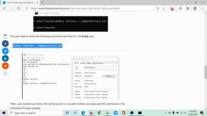 How to view, save and clear Command Prompt command History in Windows