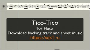 Abreu - Tico-Tico (Sheet Music for Flute)