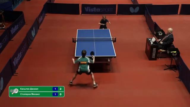 Каныгин Даниил - Столяров Михаил. Настольный теннис смотреть онлайн