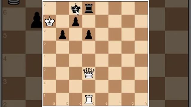 Очень простая и очень красивая шахматная задача. Мат в 2 хода.