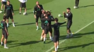 El brutal caño de Isco a Borja Mayoral en los entrenamientos