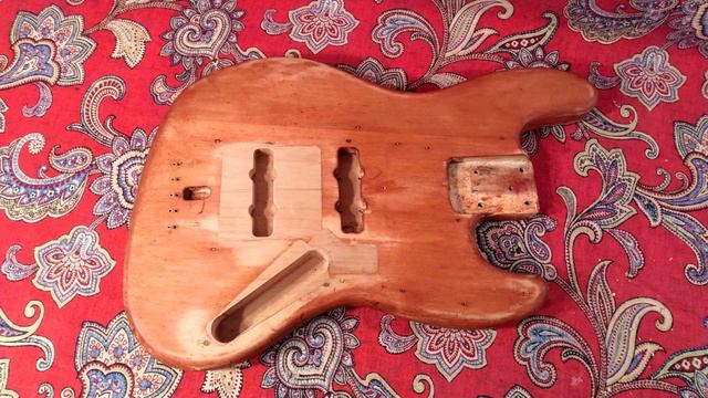 1974 Fender Jazz Bass Body - Sonic Blue over Black смотреть онлайн