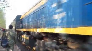 Поезд обогнал тучу! / Russian train is faster than clouds!