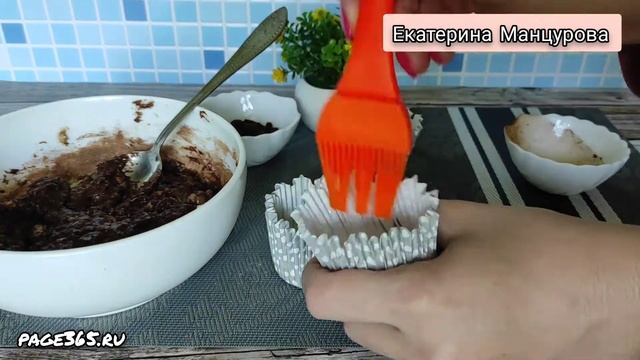 Просто смешала банан с какао. Кекс с бананом в микроволновке