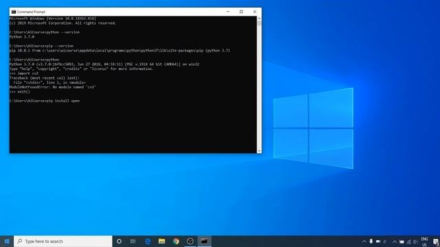 How to install Opencv in Python on [Windows] (2020)