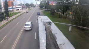 Вид от штанги троллейбуса | Чебоксары