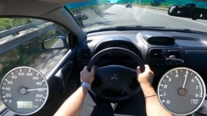 Mitsubishi Space Star 1,6 16V 2004 I Technical specifications I POV TOP SPEED DRIVE on AUTOBAHN