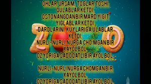 O'ZBEKCHA KARAOKELAR/ SIDDIQJON MAHMUDOV/NURLI-NURLI/ KARAOKE 2019