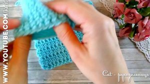 Новый узор крючком или вяжем столбики без накида необычным способом