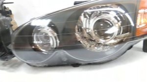 Хонда HRV светодиодные фары. Фары с линзой.