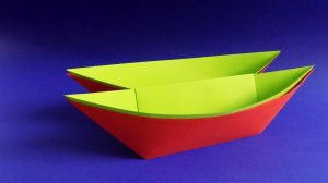 Как сложить кораблик из бумаги ⛴ Оригами лодка из бумаги ⛴ Поделки из бумаги