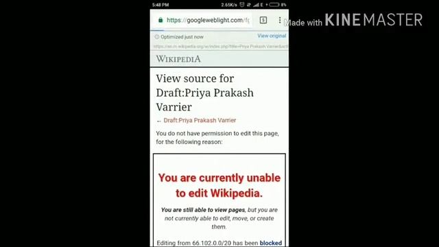How to create Wikipedia Page, with example Priya Prakash Varrier (english)