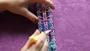 Оригинальный браслет из резинок RAINBOW LOOM РАДУЖКИ плетение звездочка пошаговая инструкция