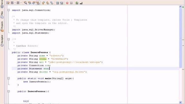 Inserindo Dados no banco PostgreSQL com JAVA смотреть онлайн