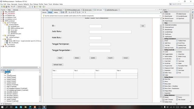 JAVA RMI | CRUD PERPUSTAKAAN смотреть онлайн