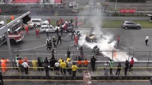 Lamborghini Gallardo LP 560 Accident - BURNS