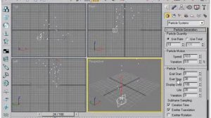 Видеокурс по 3d max. Генератор частиц Super Spray 1. Урок 52