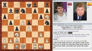 Шахматы. Магнус Карлсен. АТАКА на застрявшего в центре КОРОЛЯ!