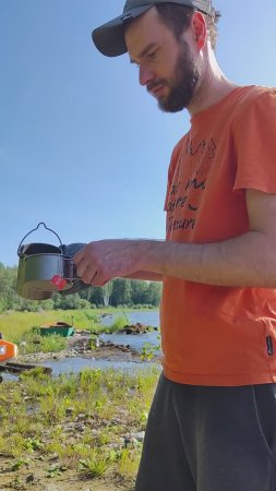 Со старшим сыном на озере Увильды