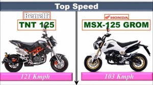 Benelli TNT 125 VS Honda MSX 125 Grom ll 2018 ll
