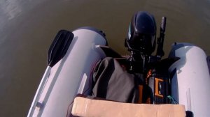 ПВХ Флагман 320 + Gladiator 9,8 + Garmin Striker Pluse 9SV на воде №1.