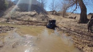 В брод без передка на квадроцикле .По Удмуртским просторам на квадроцикле #квадроцикл#моехобби