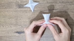 Октаэдр из бумаги без клея. Своими руками. Оригами. Origami. Octahedron.