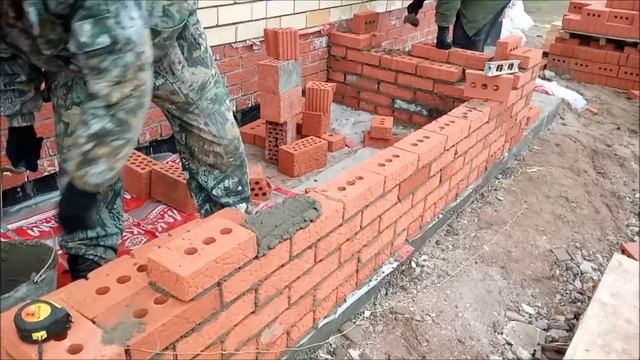 Как сделать крыльцо для дома из кирпича. How to make a porch.