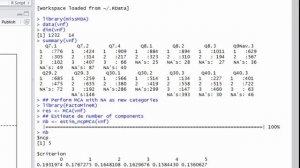 Handling missing values in MCA