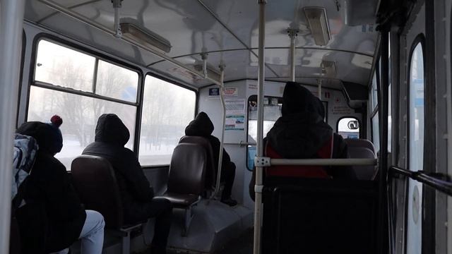 Поездка на троллейбусе ВЗТМ-5284.02 № 845 по маршруту №3 в Чебоксарах . (29.01.2022) смотреть онлайн