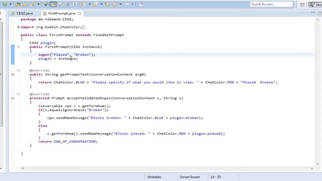 Bukkit Conversation API Tutorial (1) смотреть онлайн