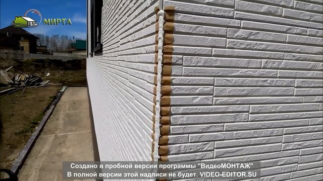 Монтаж наружного угла, Японские фасадные панели KMEW