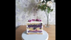 Торт ЛИМОННО ЧЕРНИЧНЫЙ вкусный и простой рецепт